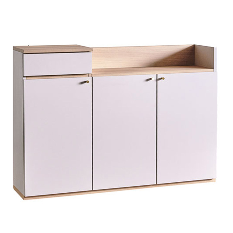 キャビネット サイドボード 幅120cm 薄型キャビネット 完成品の通販