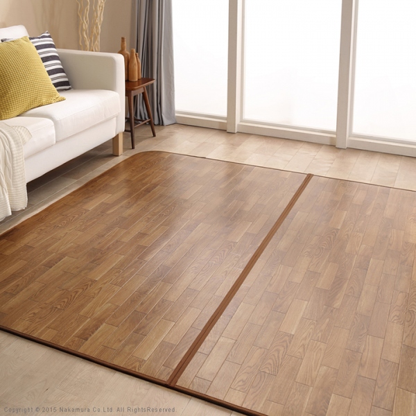 日本製 木目調カーペット Woody(ウッディ) 250x198cm 3畳用 3色対応
