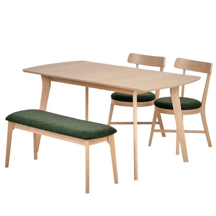 ダイニングテーブルセット 4人掛け 北欧風ダイニング 4点セット Aldeno