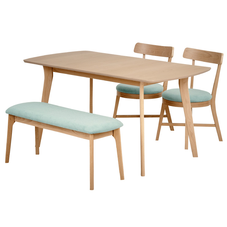 ダイニングテーブルセット 4人掛け 北欧風ダイニング 4点セット Aldeno