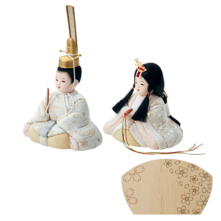 ⭐️木目込み人形 日本製 雛人形 木目込人形 のどか 木製台座の通販情報 - 家具通販の