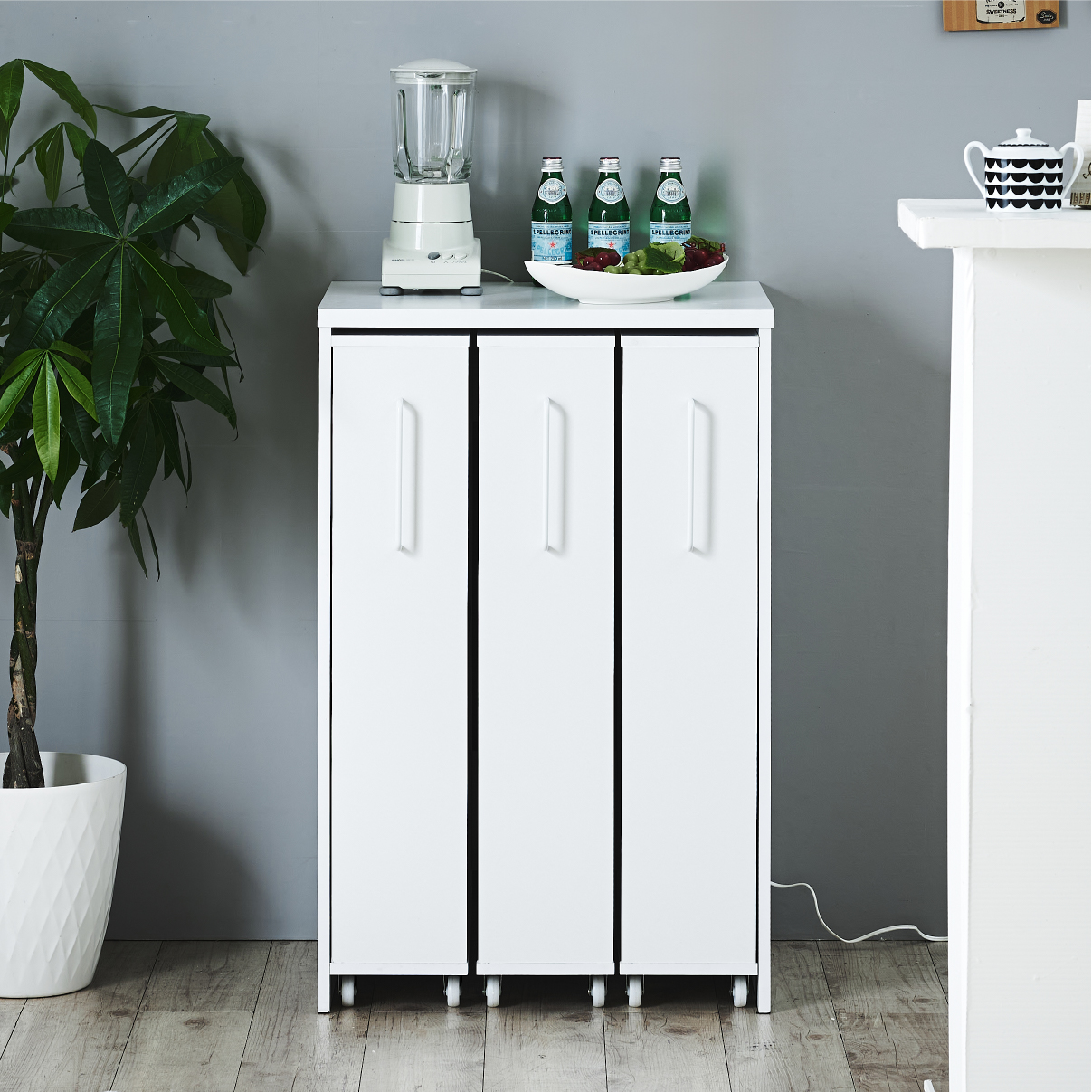 本棚 スリム 幅60cm 大容量 スライド本棚 Millia(ミリア) 2色対応の