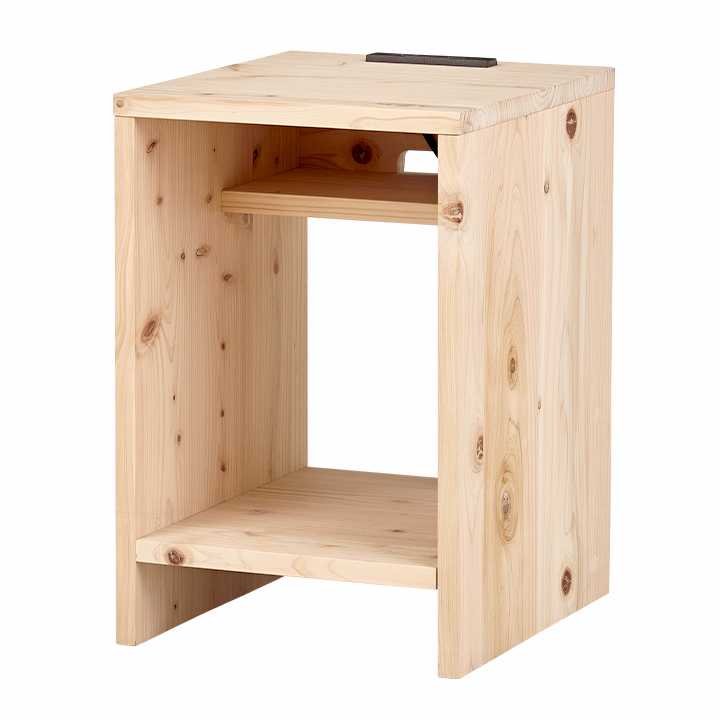 国産 ナイトテーブル Warabi(わらび) 幅30cmの通販情報 - 家具通販の