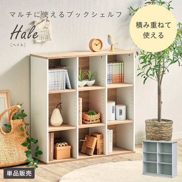 本棚 ブックシェルフ Hale(ヘイル) 単品 2タイプ 2色対応