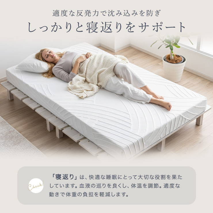 マットレス 高反発 ダブルサイズ 厚さ15cm Unity(ユニティ) 2色対応