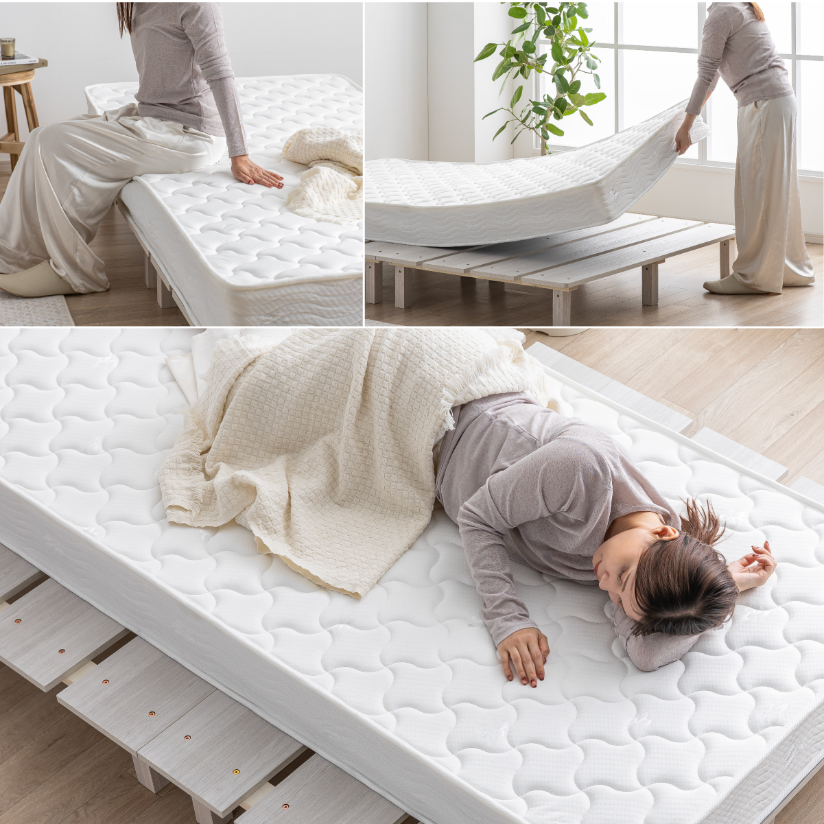 マットレス 高反発 ダブルサイズ ボンネルコイルマットレス 厚さ20cm