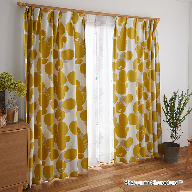 ムーデン カーテン 遮光2級 100x200cm 1枚 ムーミン ドレープカーテン