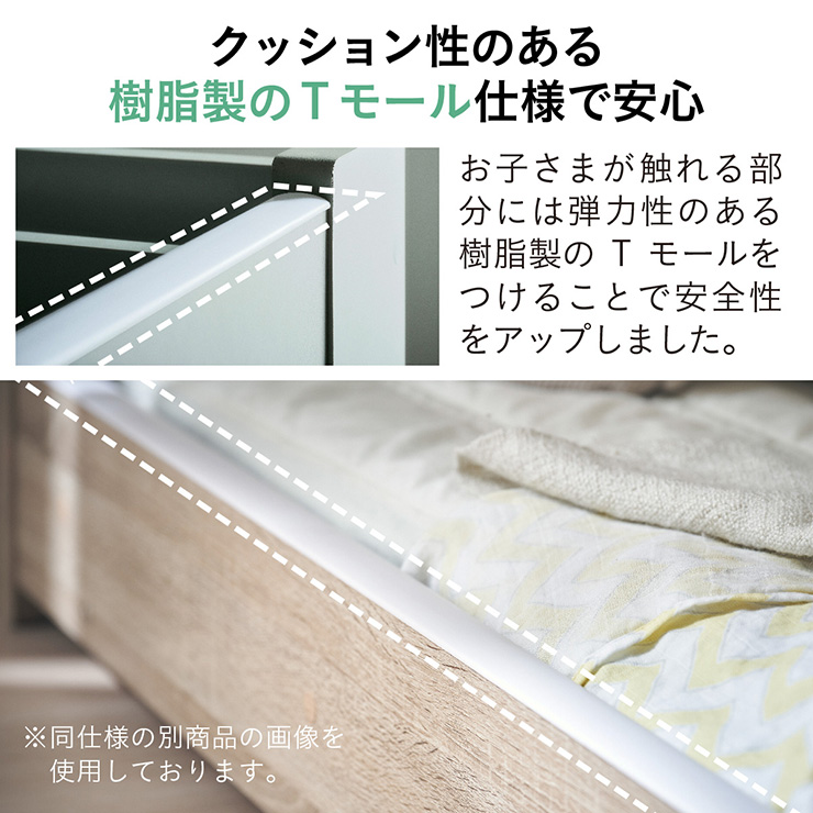 システムベッド デスク オープンラック 3点セット Sesame(セサミ) 2色