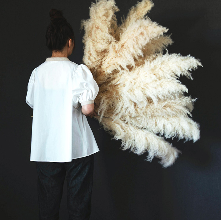 高品質★超特大130㎝　パンパスグラス5本 Pampas Grass(パンパスグラス) 特大サイズ 150cm 12本セットの