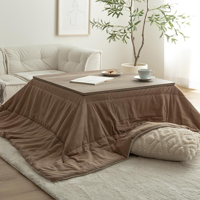こたつ布団 正方形 190x190cm 薄掛け リバーシブルコーデュロイこたつ