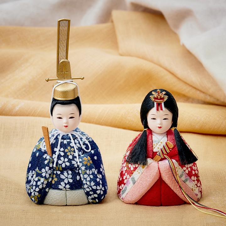 雛人形 木目込雛人形「ふたば」 3点セット 5色対応の通販情報 - 家具