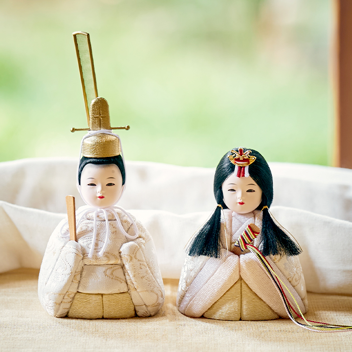 雛人形 木目込雛人形「ふたば」 3点セット 5色対応の通販情報 - 家具