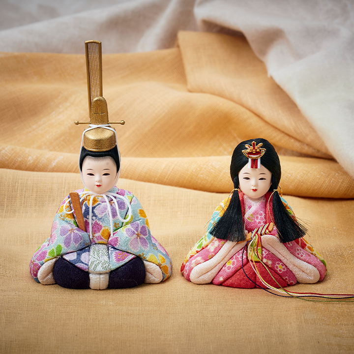 雛人形 木目込雛人形「のどか」 3点セット 5色対応の通販情報 - 家具
