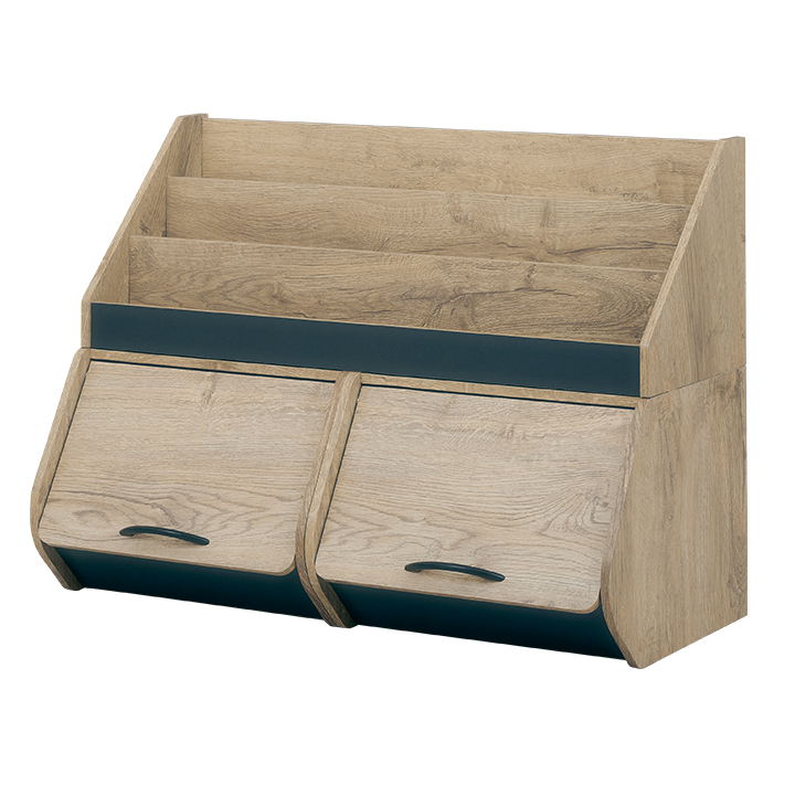 ナチュラルウッド 3段絵本ラック ナチュラルウッド 3段絵本ラック