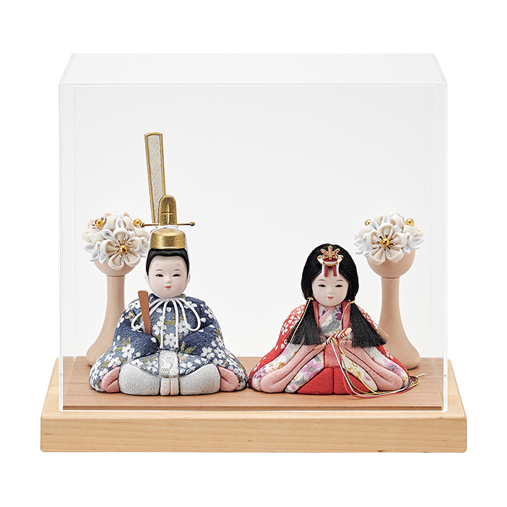 江戸木目込 雛人形 ケース付き 江戸木目込 雛人形 ケース付き