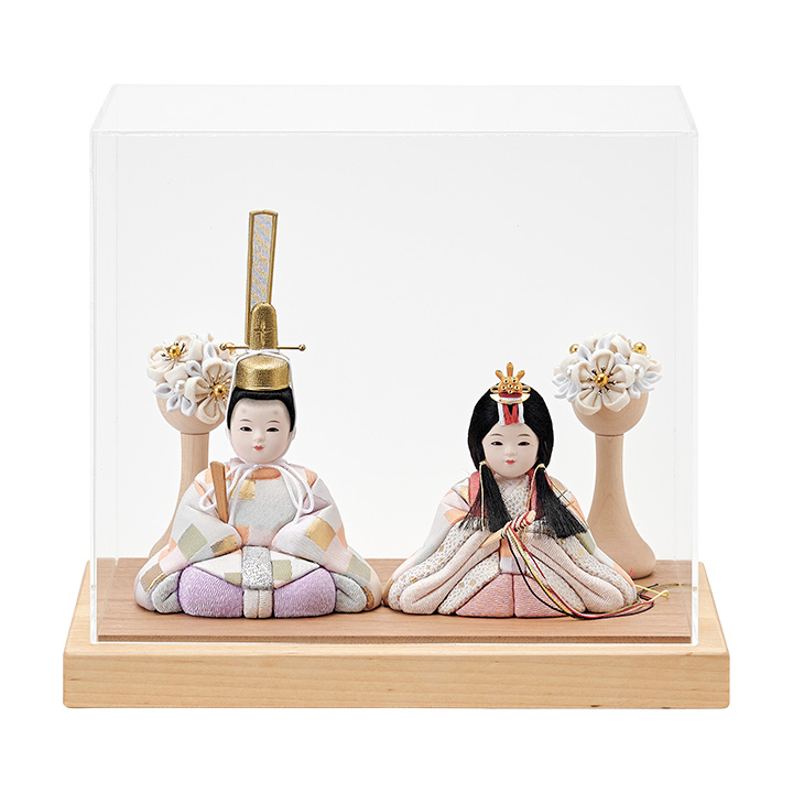 江戸木目込 雛人形 ケース付き 江戸木目込 雛人形 ケース付き