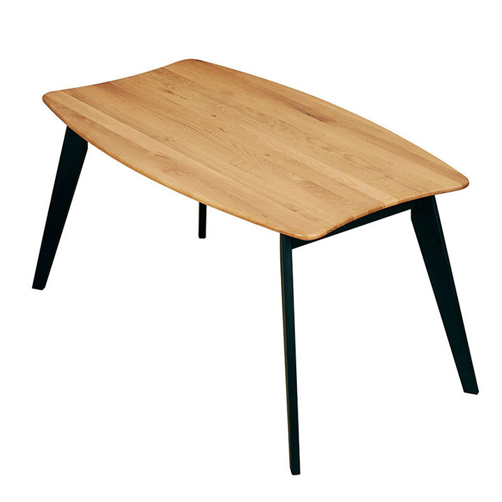 ダイニングテーブル KIND(カインド) 天板Bタイプ オーク 幅140cm 2色対応の通販情報 - 家具通販のわくわくランド 本店