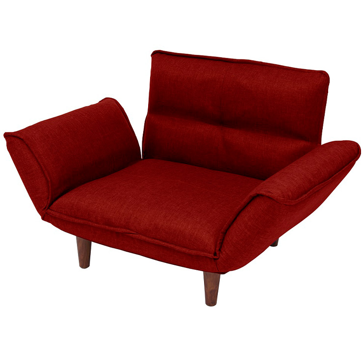 日本製 (ブラウン脚150mmタイプ) 1人掛け リクライニングソファ KAN