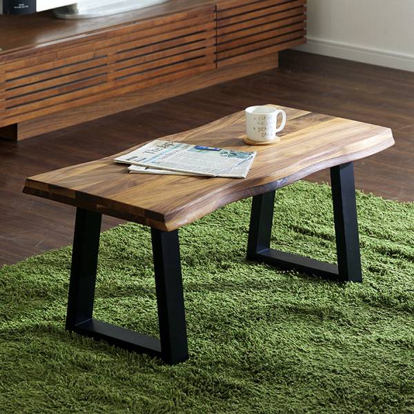 センターテーブル kohaku walnut(コハク ウォールナット) 幅90cm 高級材ウォールナット使用