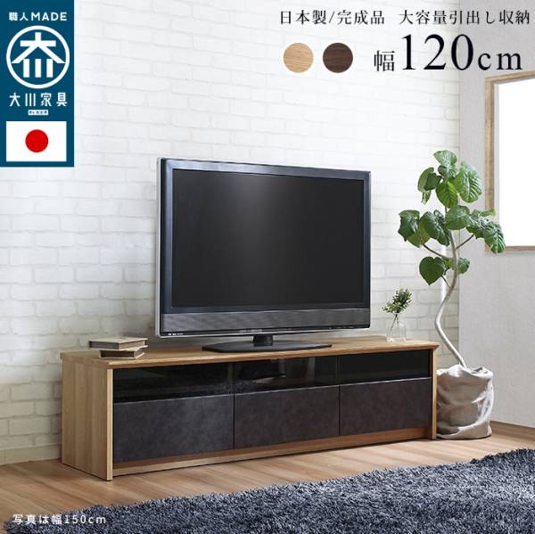 国産 完成品 TVボード NinE(ナイン) 幅120cm 2色対応