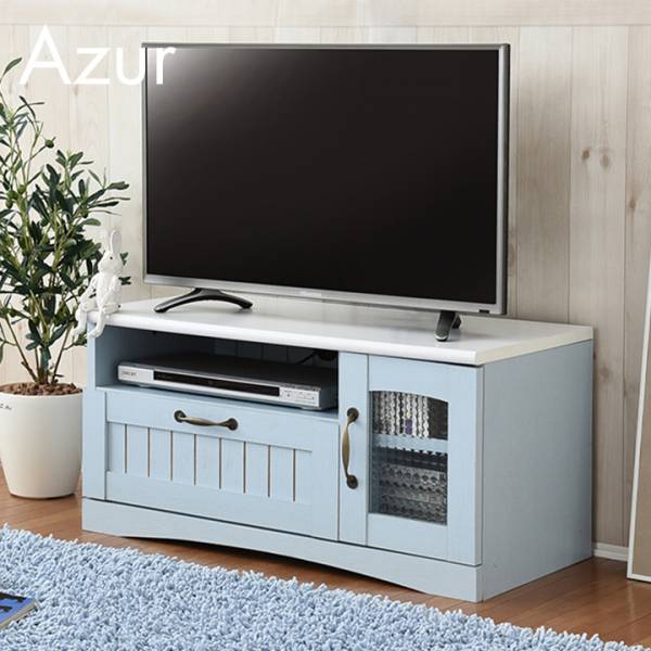 フレンチカントリー家具 テレビ台 Azur(アジュール) 幅80cm FFC-0001