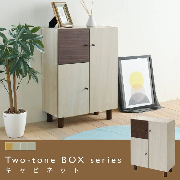 リビングボード two-tone キャビネット FMB-0003