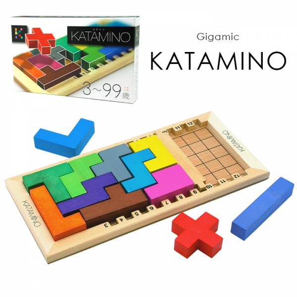 知育玩具 Gigamic(ギガミック) カタミノ 木製パズル 全500問収録