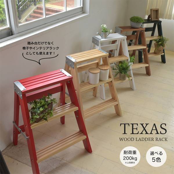 TEXAS ラダーラック 脚立 5色対応