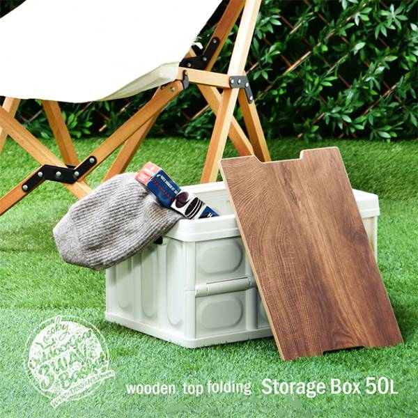 収納ケース Asoby 天板付き 折りたたみBOX 50L 
