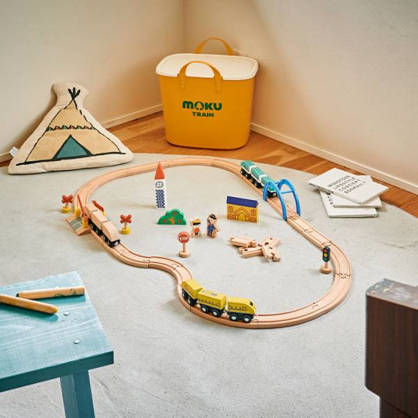 木製トレイン 木製電車とレールセット moku TRAIN(モクトレイン)