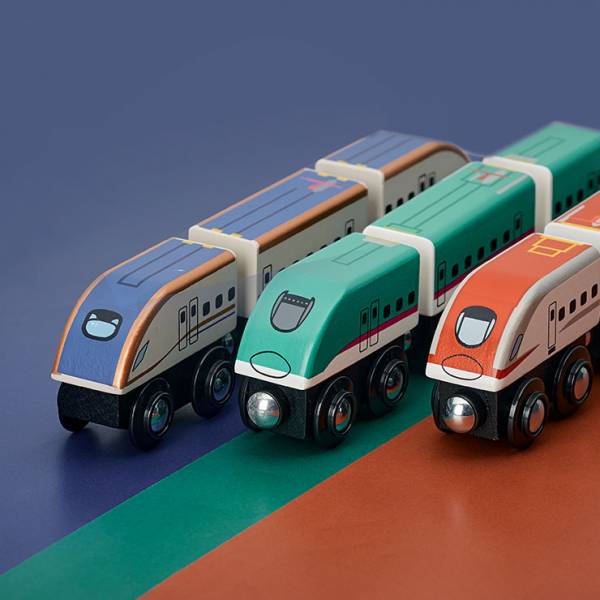 木製トレイン 新幹線3点セット moku TRAIN(モクトレイン)