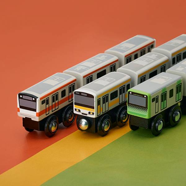 木製トレイン JR3点セット moku TRAIN(モクトレイン)
