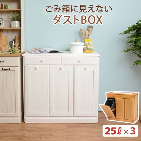 ゴミ箱 ダストボックス 25Lx3 MUD-6723 2色対応