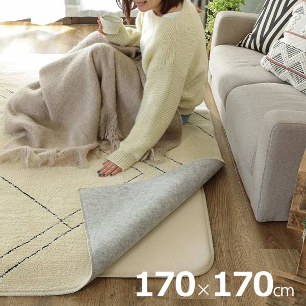 下敷きマット 170x170cm 極厚 ピタリプラス 手洗い可