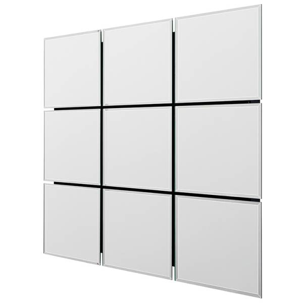 国産 鏡 ウォールミラー モザイク No.9 正方形 89x89cm