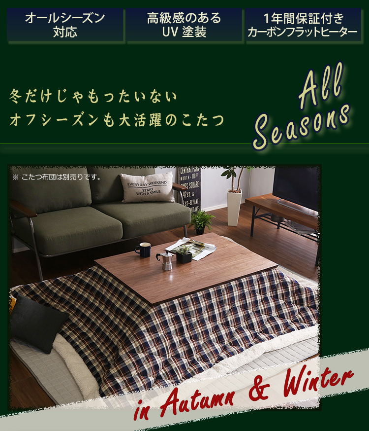 こたつ カーボンフラットヒーター 105x75cm ELTER(エルター)の こたつ カーボンフラットヒーター 105x75cm ELTER(エルター)の