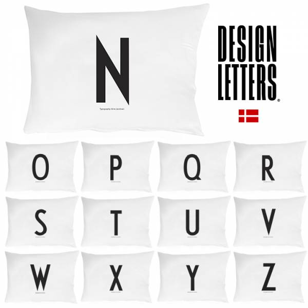 DESIGN LETTERS(デザインレターズ) PERSONAL PILLOW CASE [N-Z] 70x50cm パーソナルピローケース