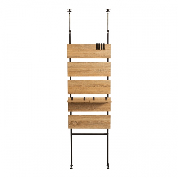 収納家具 突っ張り木板ラダーラック Escala エスカーラ 幅60cm 2色対応 家具通販のわくわくランド 本店