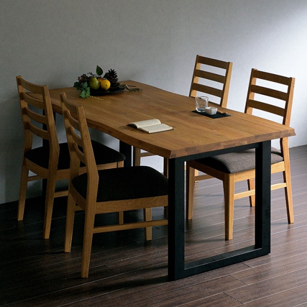MADRAS ダイニングテーブル 160×80 DBR/NA ダイニングテーブル