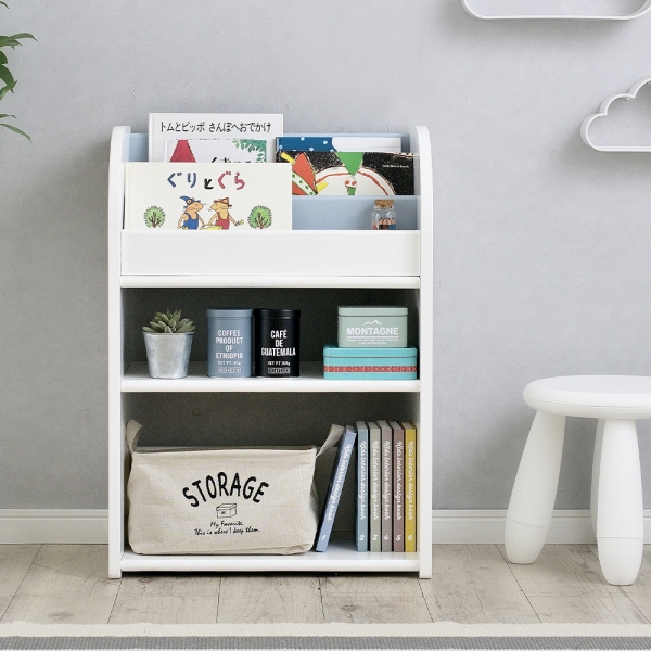 幅50cm 絵本ラック キッズブックラック Linotte リノッテ 2色対応 家具通販のわくわくランド 本店