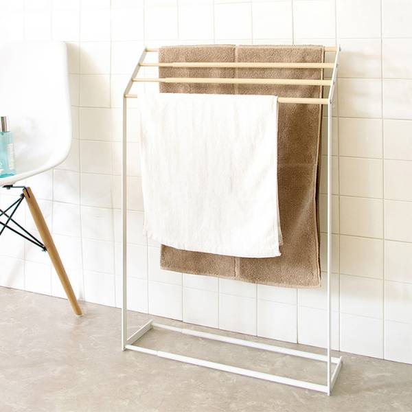 伸縮タオルスタンド Alltid アルティード 幅40cm 60cm Hs 4065 家具通販のわくわくランド 本店